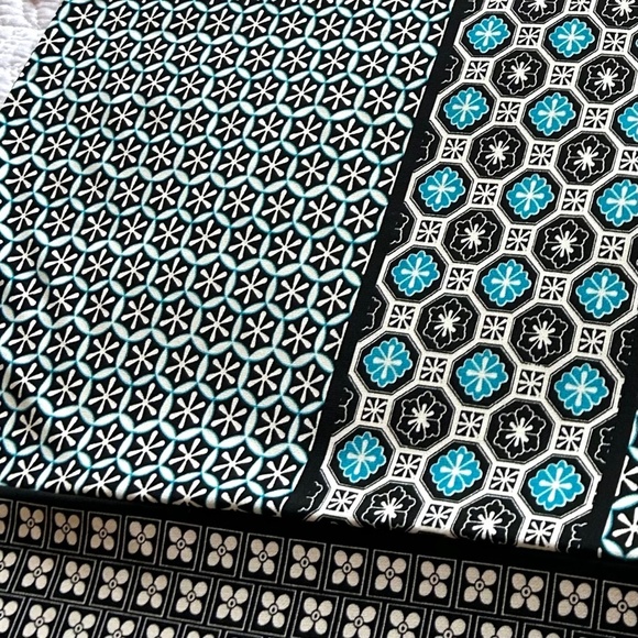 Max Studio Sheath Dress Tile Print Stretch Jersey Square Neck Cap Sleeve Size M - Picture 5 of 14